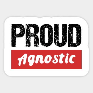 Proud Agnostic Pride Sticker